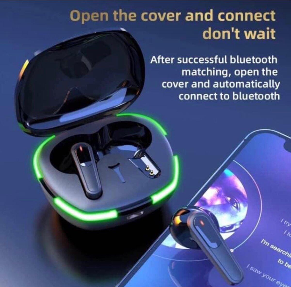 Bluetooth EarPod Pro 60 Black Luminous