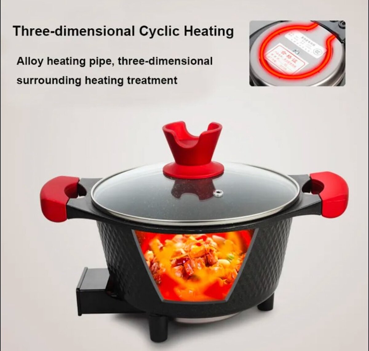 Multifunctional Electric cooking pan 3 Liters