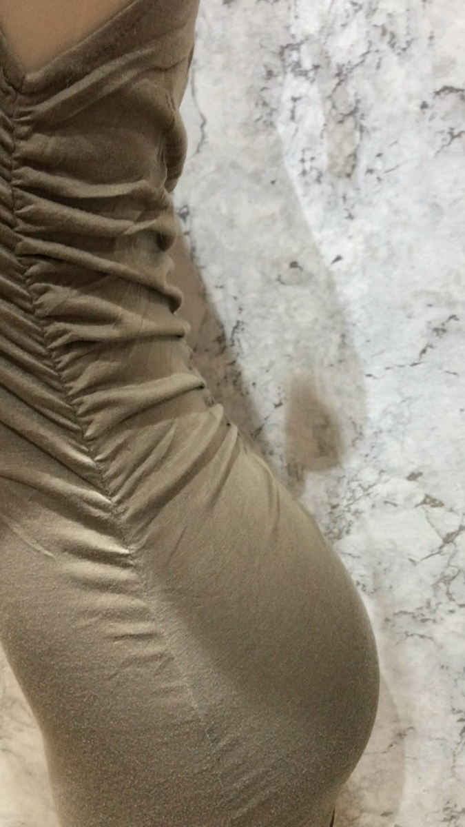 Ruched bodycon dress