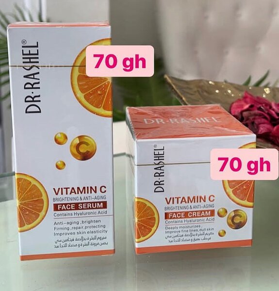 Dr. Rashel face serum and cream