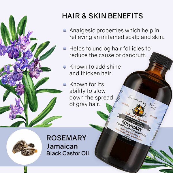 Sunny Isle Rosemary  Oil 120ml - Hair Growth Formula