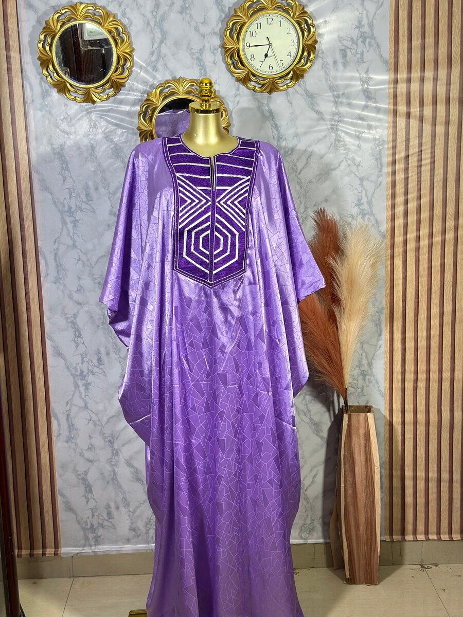 Robe caftan violet élégant