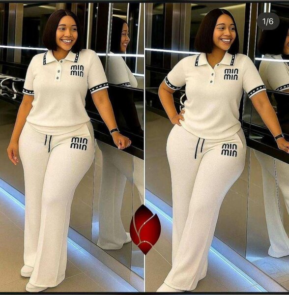 Ensemble blanc chic dame