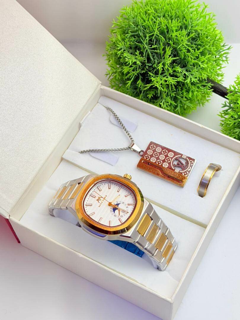 Ensemble Montre et Bijoux pour Homme Luxe