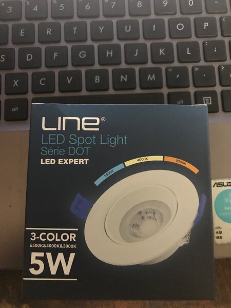 Spot LED 5W 3 couleurs