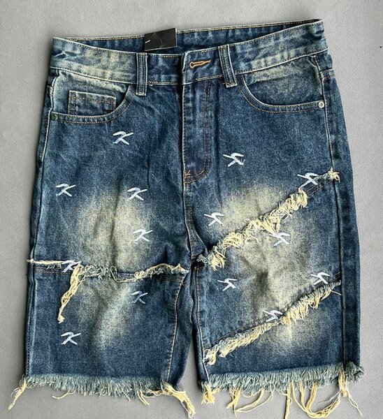 Shorts en jean délavé