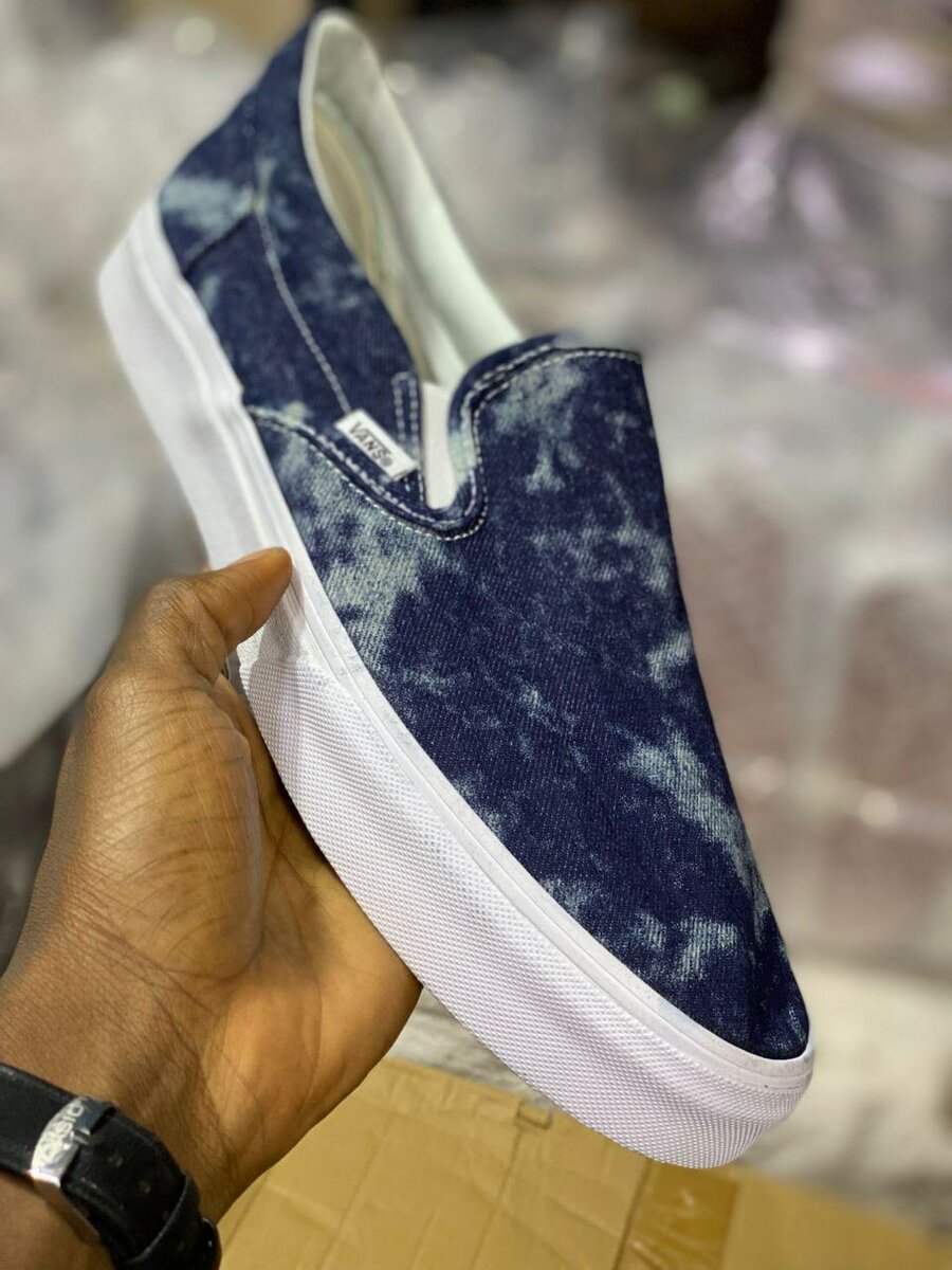 Vans Slip-On Bleu Denim Homme