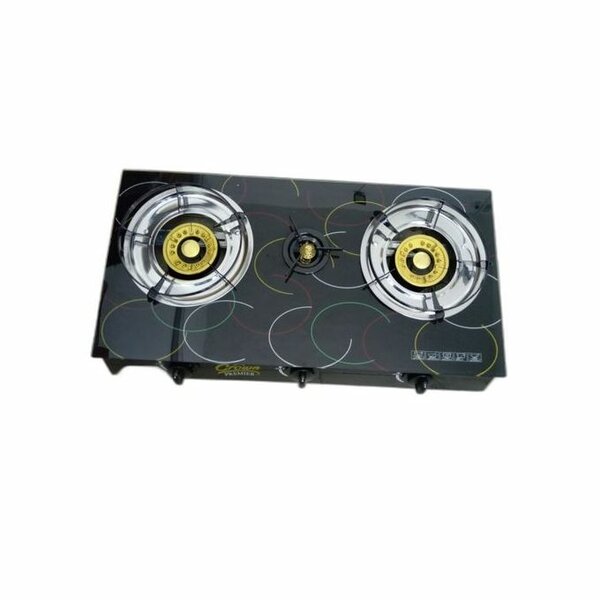 Cuisinière à Gaz Vitré - Allumage Automatique - 3 Feux