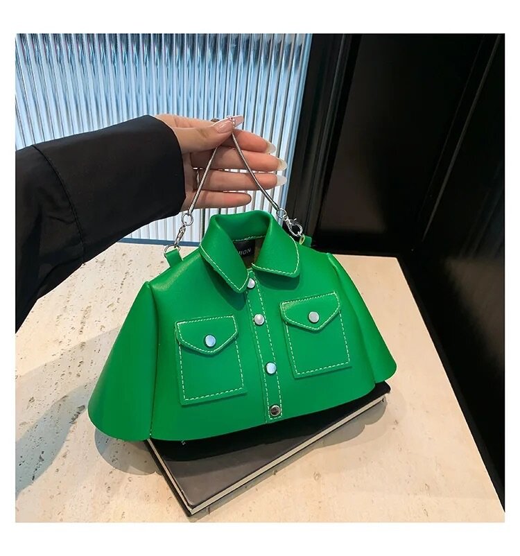 Ladies hand bag , available in green color