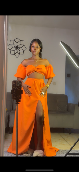 Ensemble orange chic été