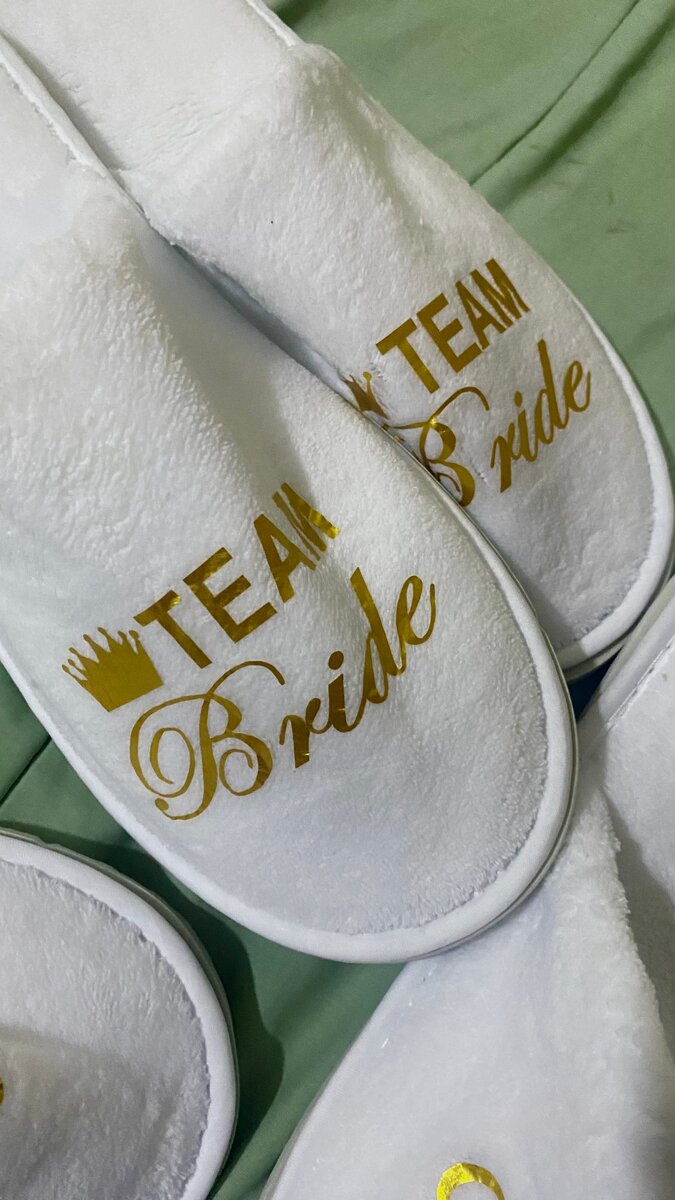 Chaussons Bride Team personnalisés