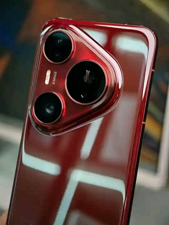 Téléphone portable Huawei rouge