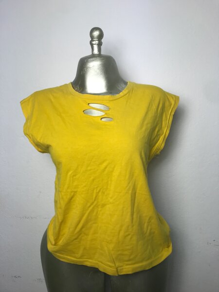 T-shirt jaune décontractée