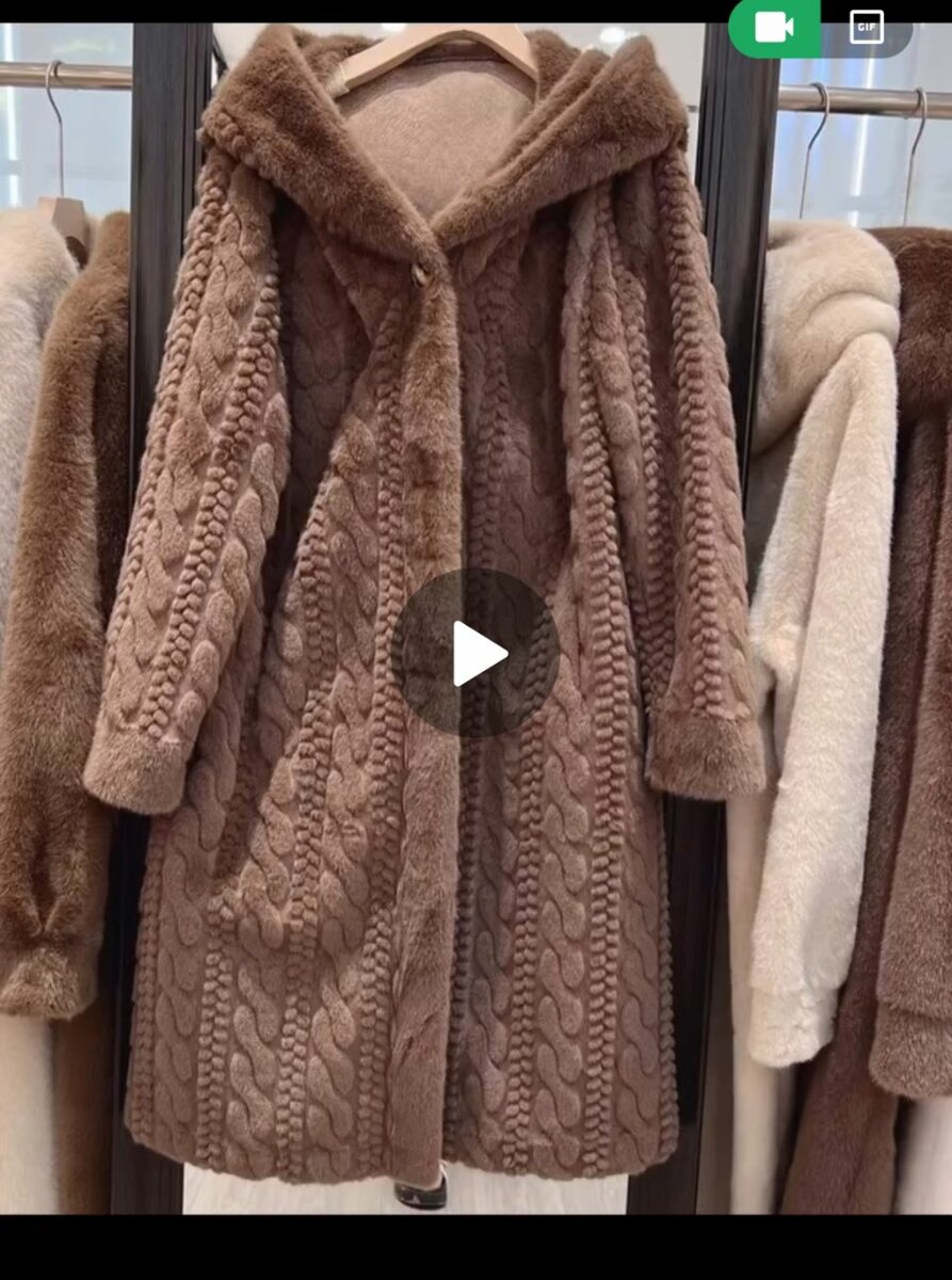 Эко шубки с капюшоном