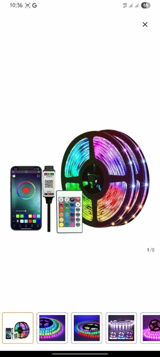 RGB LED Strip avec Télécommande