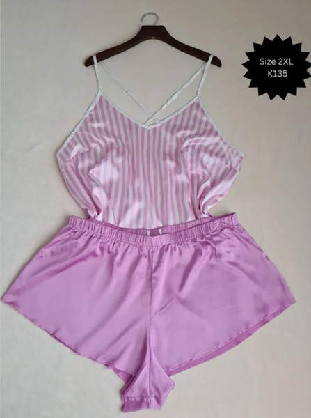 pajama shirt and shorts