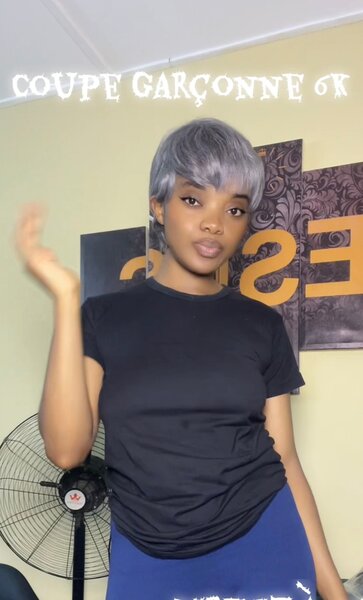 Perruque Courte, coupe garçon