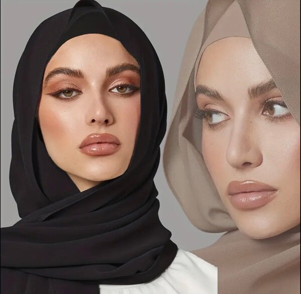 Élégant Hijab en Soie