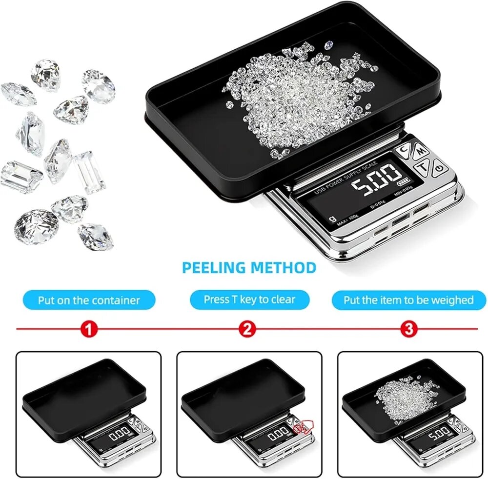 Balance de précision numérique avec écran LCD