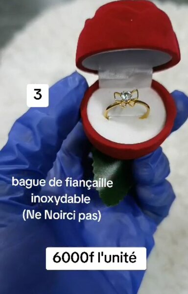 Bague de fiançaille inoxydable