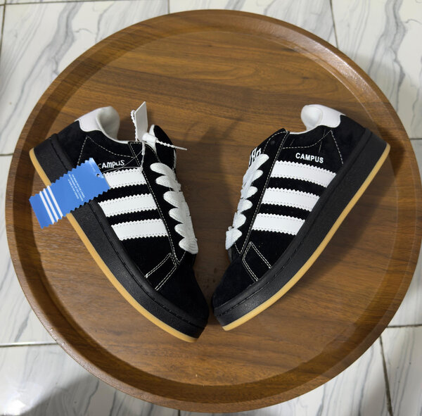 Baskets noires Campus unisexes