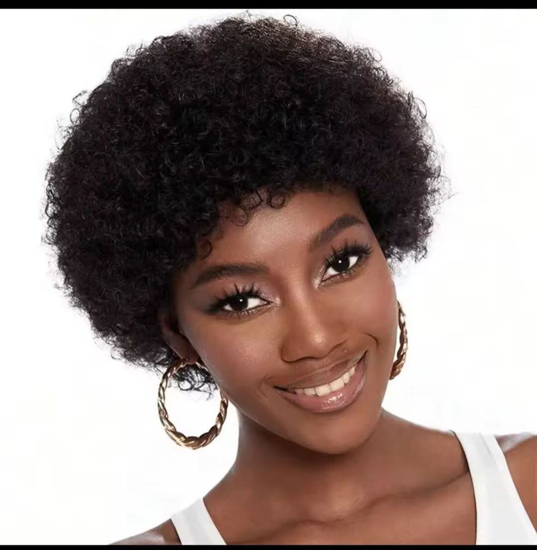 Afro naturelle effet mouillé