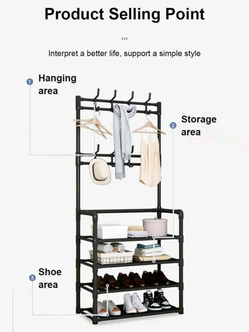 ÉTAGÈRE DE CHAUSSURE AVEC CEINTE