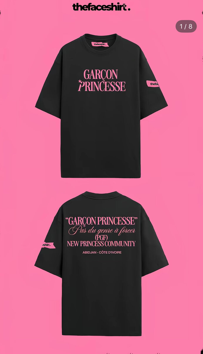 T-shirt Garçon Princesse unisexe