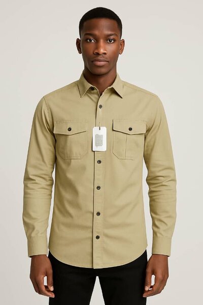 Chemise Homme Élégante à Poitrine