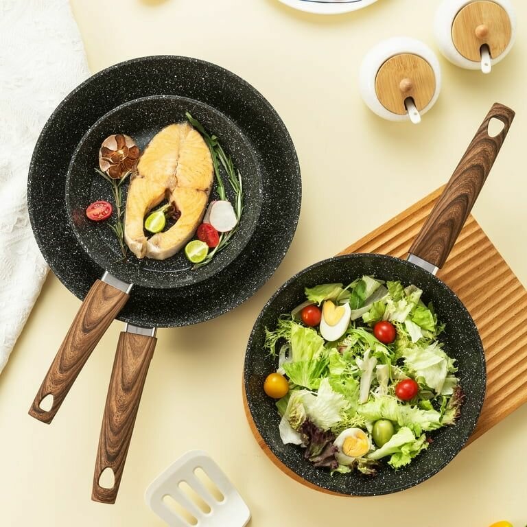 Poêle antiadhérente en pierre