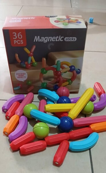 Bloc de construction magnétique