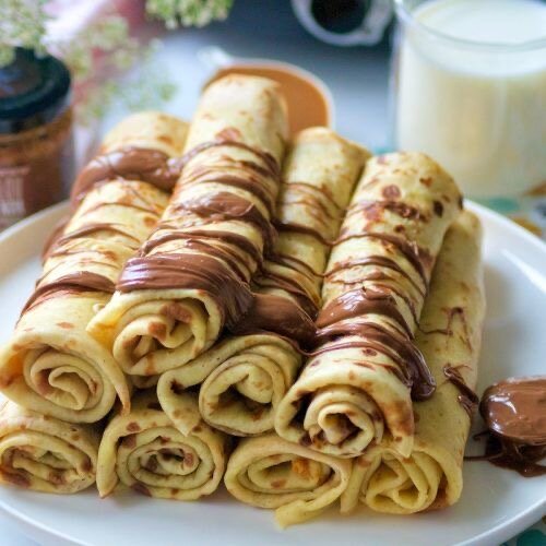 Crêpes au chocolat fondant