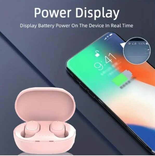 Écouteur sans fil bluetooth 5.0 rose