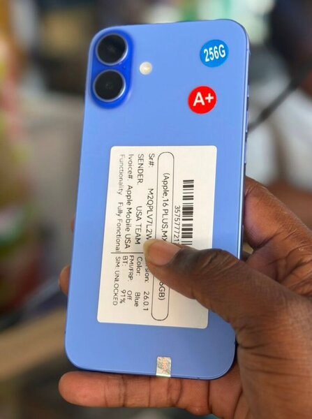 iPhone 16 Plus 256Go bleu reconditionné