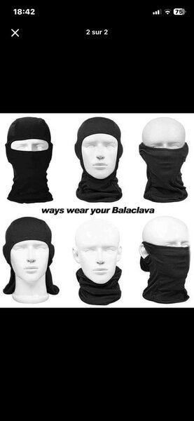 Balaclava Multi-Usage Noir