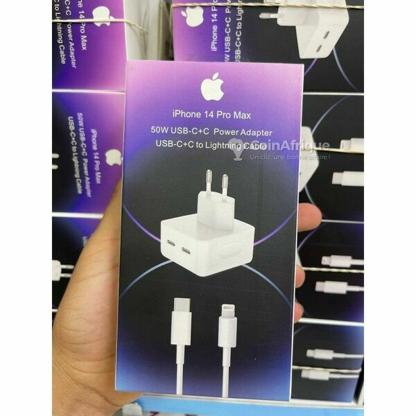 Chargeur iPhone 14 Pro Max 50W