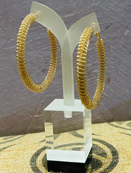 Boucles d'oreilles créoles dorées