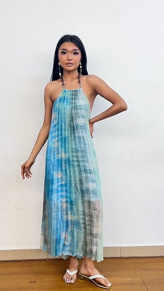 Robe Maxi Dos Nu Tie-Dye Éthérée