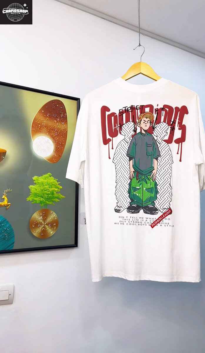 T-shirt streetwear graphique