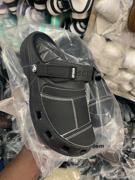 Classic Crocs with a touch of leather