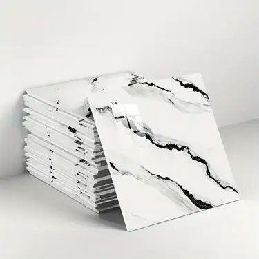 Carrelage en céramique marbré