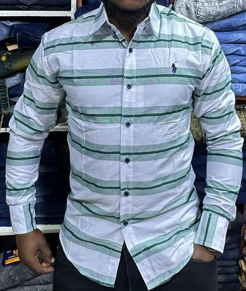 Chemise à rayures pour homme