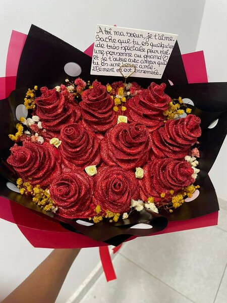 Bouquet de Fleurs en satin