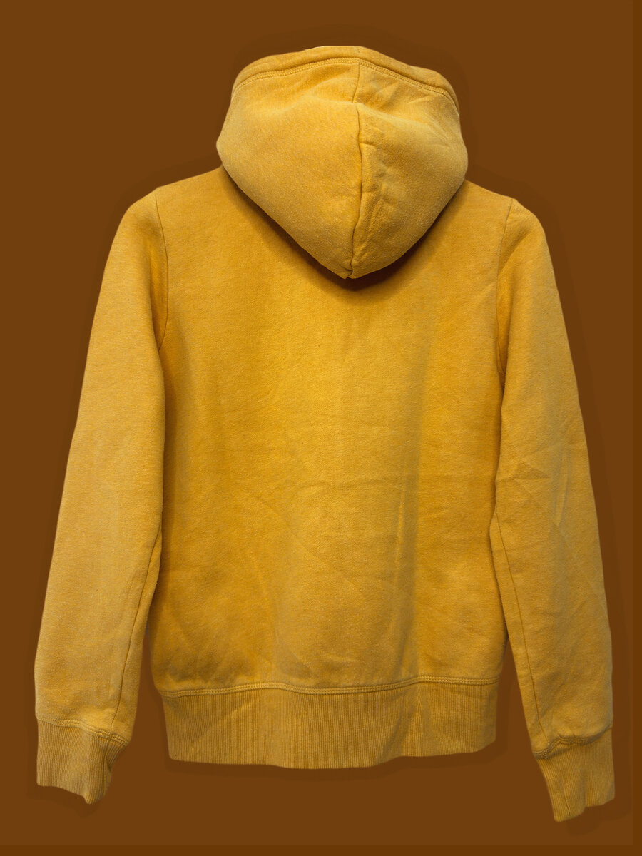 Sweat à capuche jaune
