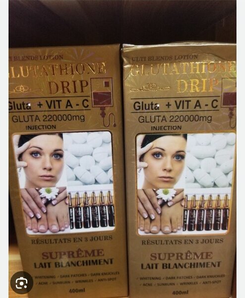 Glutathione injection supreme whitening lotion