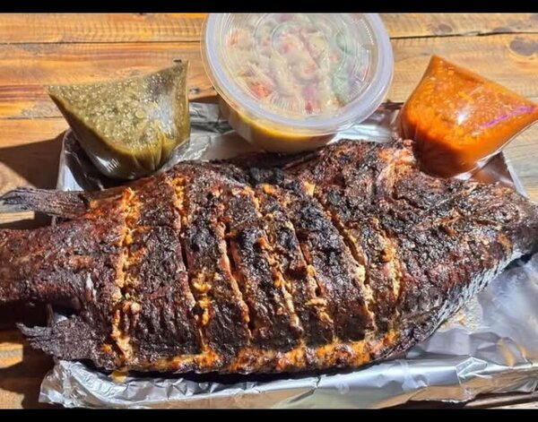 Poisson grillé savoureux