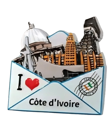 Aimant Souvenir Côte d'Ivoire