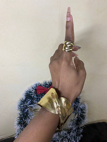 Bracelet et bague or - Bijoux Femme Luxe