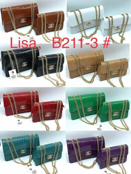 2in1 Quality ladies handheld bag