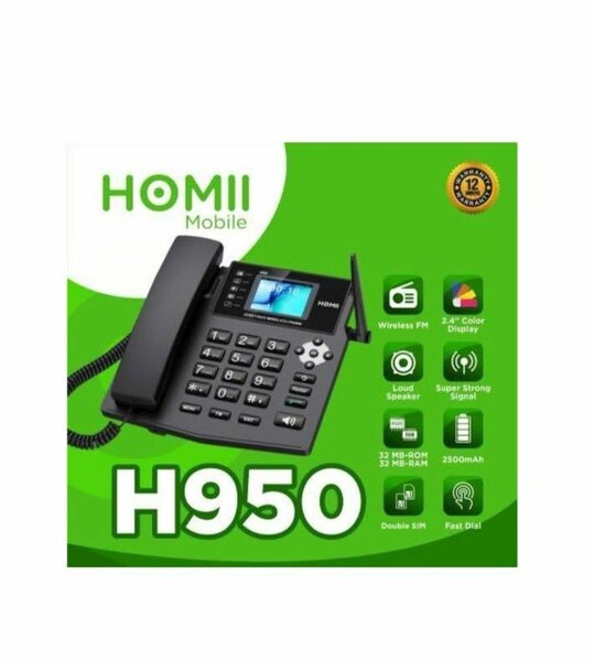 Téléphone Fixe Sans Fil 2 SIM